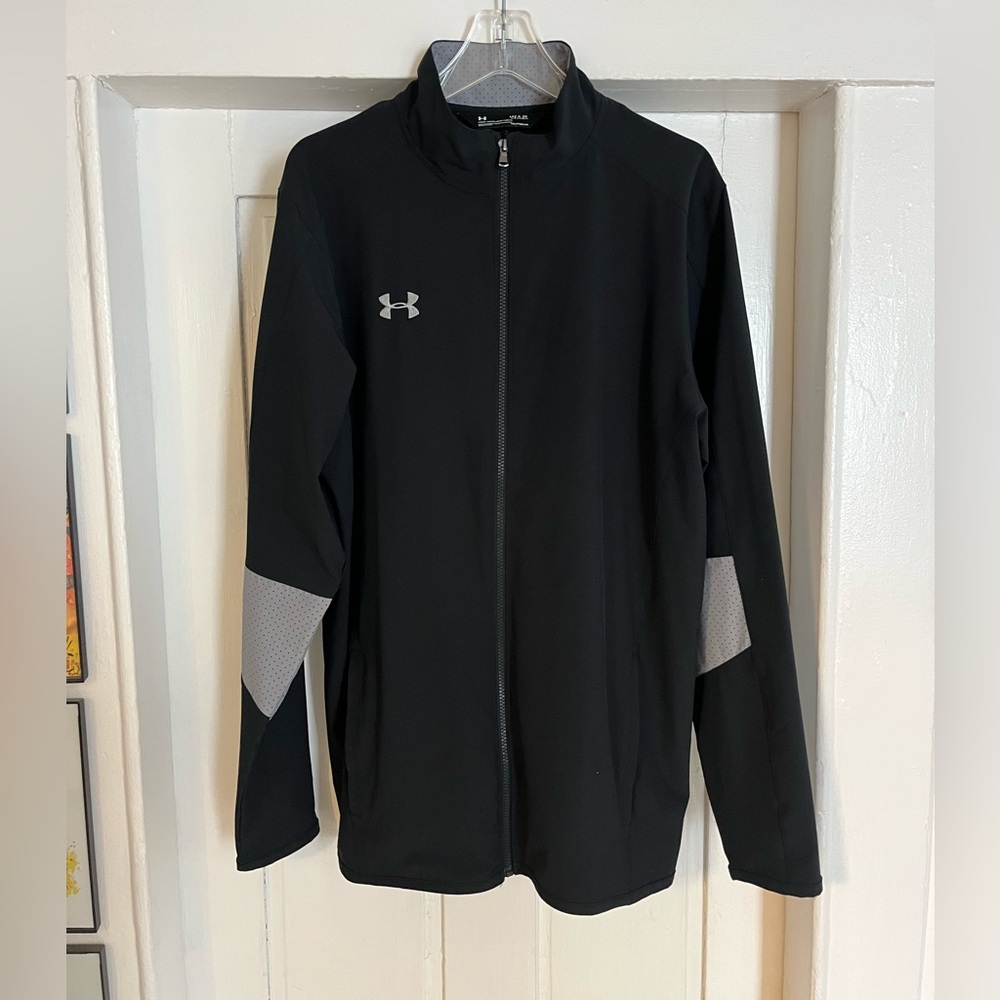 Under Armour Black and Gray Windbreaker Jacket